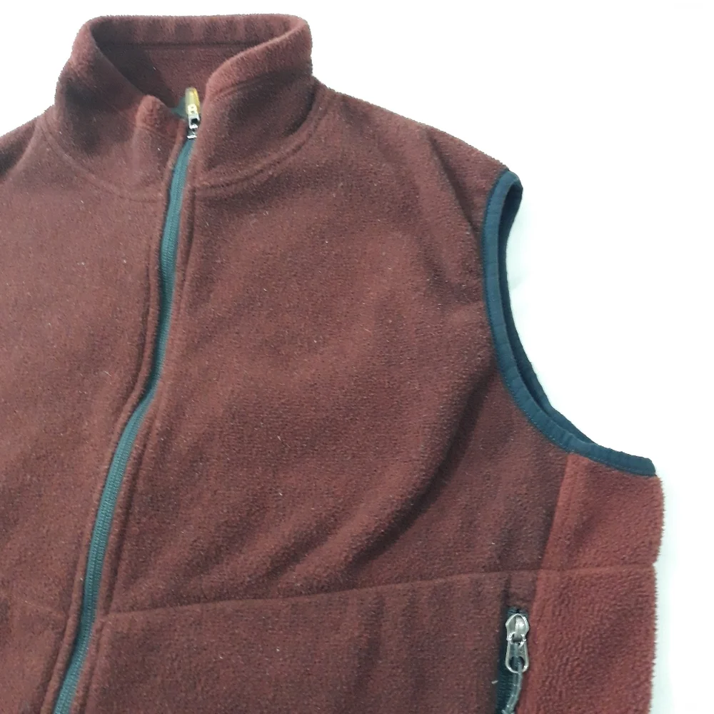 REI Women's Burgundy Fleece Vest Size XL